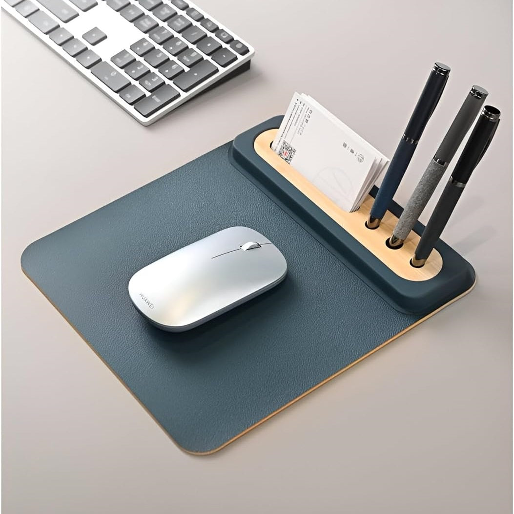 Premium Mousepad with Bamboo Organizer