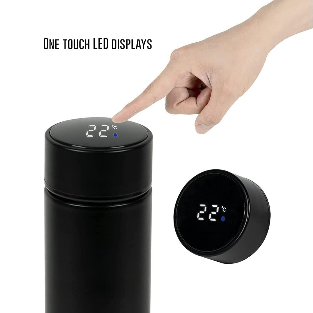 Customizable Double Wall Vacuum Flask with LED Temperature Display