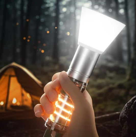 Multi-Mode Zoomable LED Flashlight with Camping Lantern