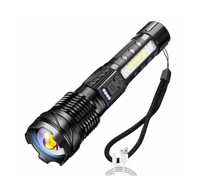 Rechargeable LED Flashlight with 7 Light Modes