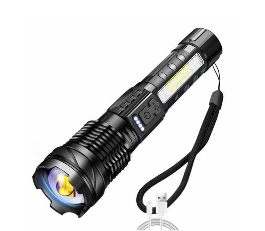 Rechargeable LED Flashlight with 7 Light Modes