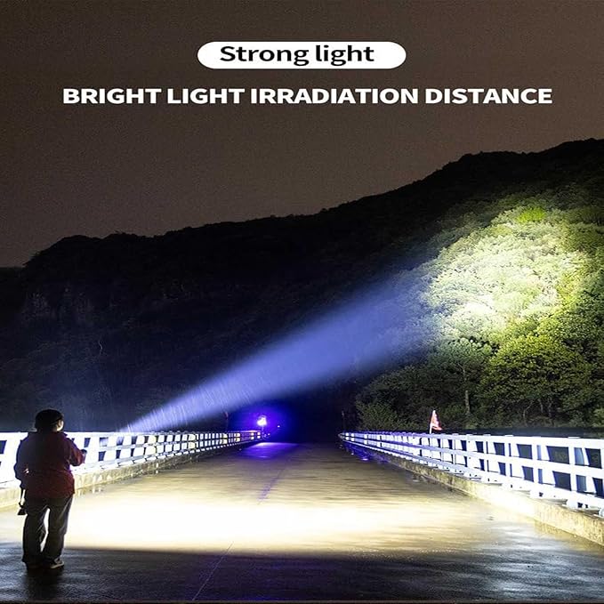 Rechargeable LED Flashlight with 7 Light Modes