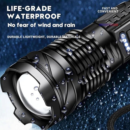 Rechargeable LED Flashlight with 7 Light Modes