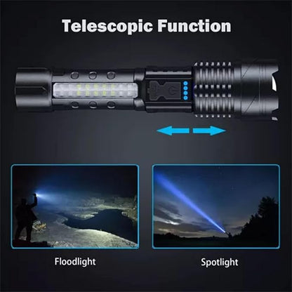 Rechargeable LED Flashlight with 7 Light Modes