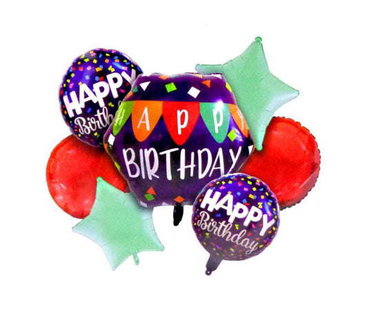 Happy Birthday Party Foil Balloon Kit