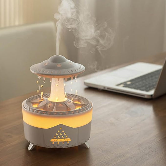 Aromatherapy Humidifier Rain Cloud Design - Multifunctional Essential Oil Diffuser