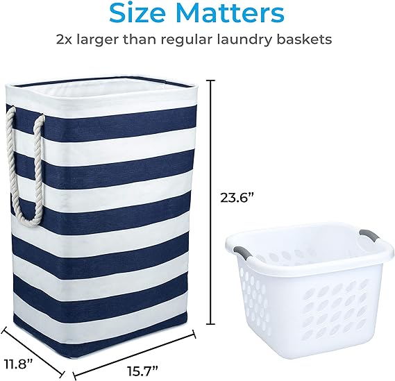 Laundry Bag Storage Basket (Collapsible)