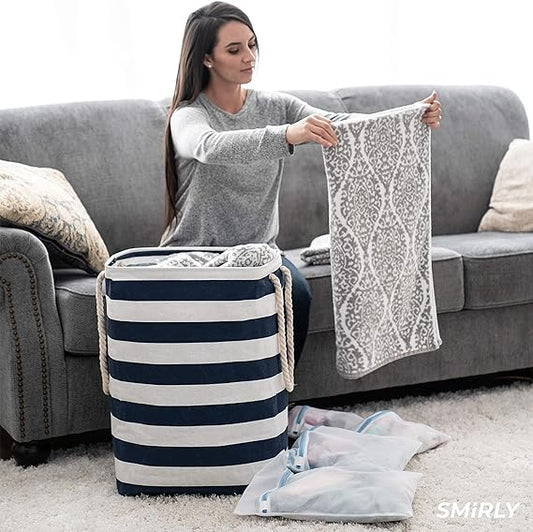 Laundry Bag Storage Basket (Collapsible)