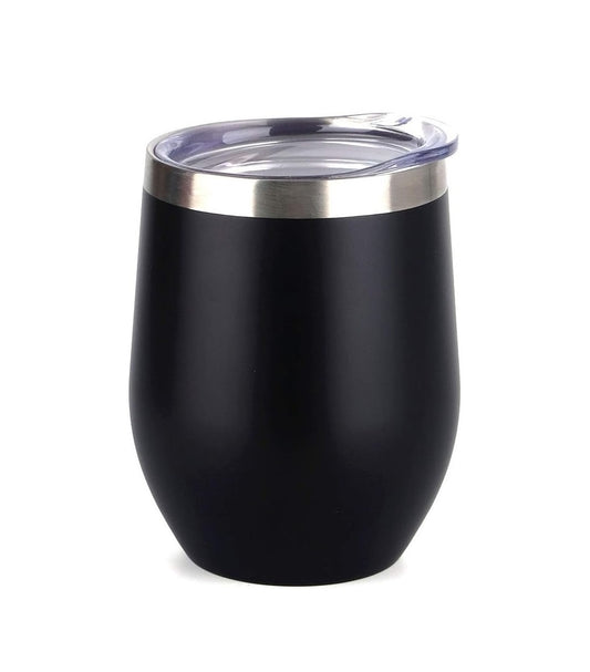 Stainless Steel Tumbler with Clear Lid