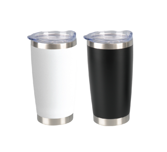 Stainless Steel Insulated Tumbler with Clear Lid